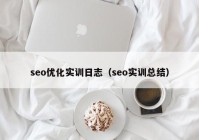 seo優(yōu)化實訓(xùn)日志（seo實訓(xùn)總結(jié)）