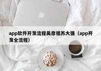 app軟件開發(fā)流程吳彥祖蘇大強（app開發(fā)全流程）