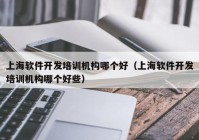 上海軟件開發(fā)培訓機構哪個好（上海軟件開發(fā)培訓機構哪個好些）