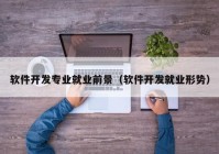 軟件開(kāi)發(fā)專業(yè)就業(yè)前景（軟件開(kāi)發(fā)就業(yè)形勢(shì)）