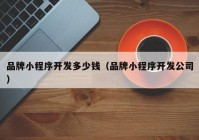 品牌小程序開(kāi)發(fā)多少錢（品牌小程序開(kāi)發(fā)公司）